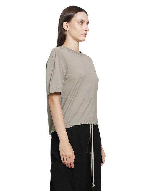 Rick Owens Gray Tower Basic Ss T