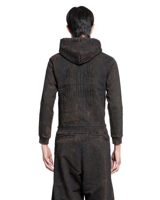 JORDANLUCA Black Absorber Hoodie for men
