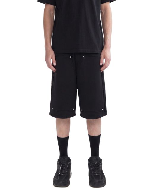 44 Label Group Black Rivet Sw Shorts for men