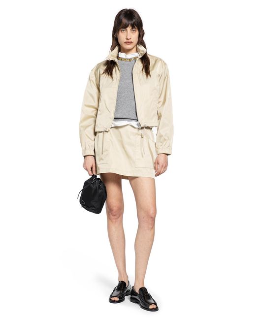 Prada Natural Re-Nylon Mini Skirt