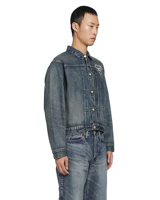 Human Made Blue Future Denim Work Jacket for men