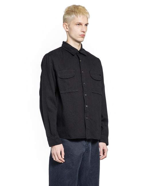 Massimo Osti Studio Black Pocket Overshirt for men