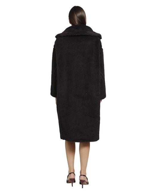 Max Mara Black Teddy Bear Icon Coat