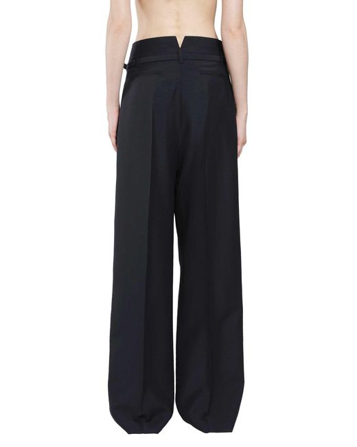 Prada Black Light Wool Mohair Trousers