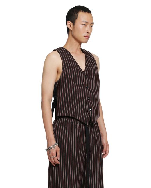 Ann Demeulemeester Black Kaare Classic Waistcoat for men