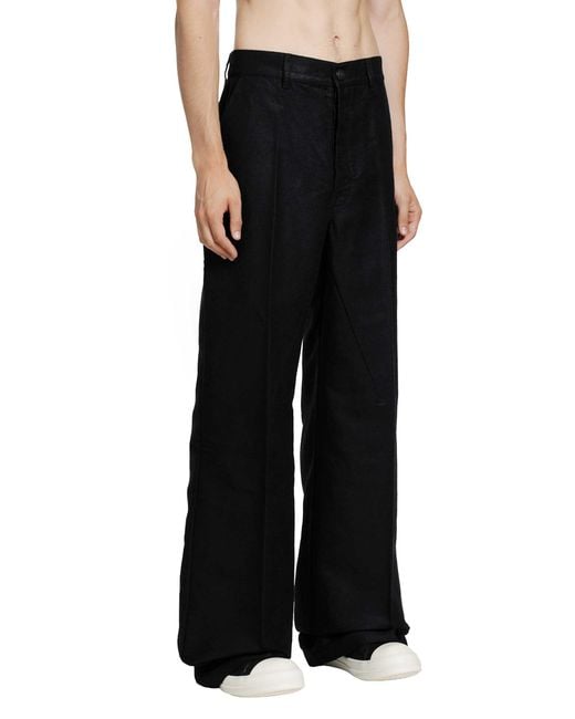 Rick Owens Black Tower Work Pants for men