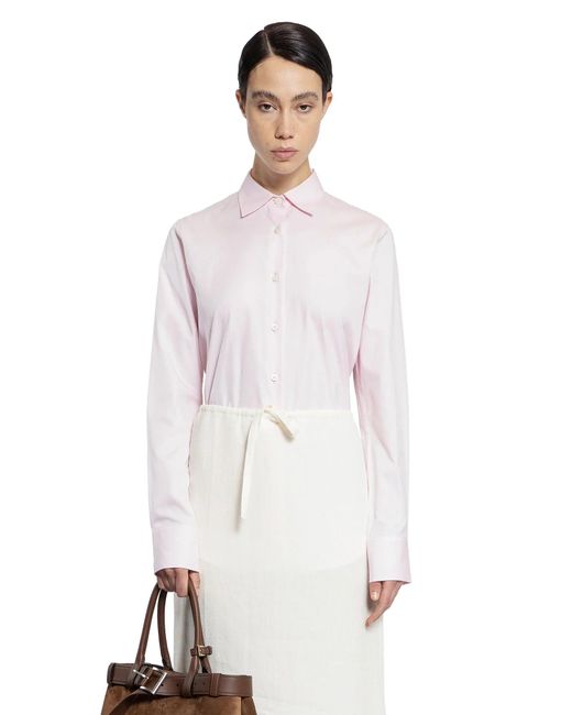 Prada White Oxford Cotton Shirt