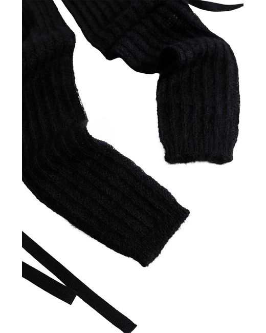 Ann Demeulemeester Black Mea Gauntlets