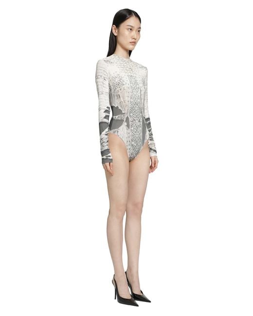 Dilara Findikoglu White Past Edges Bodysuit