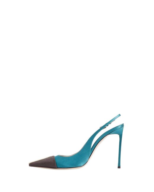 Tom Ford Blue Thea Slingback Pumps