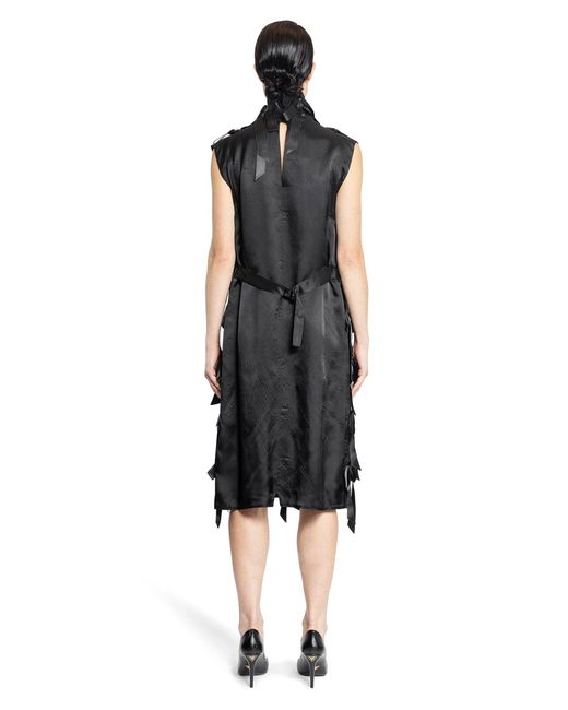 Prada Black Sablé Dress With Bows
