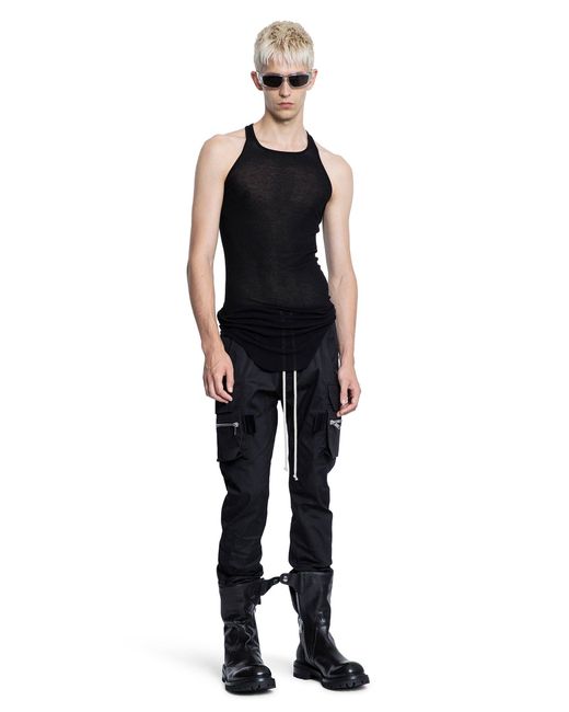 Rick Owens Black Forever Basic Rib Tank for men