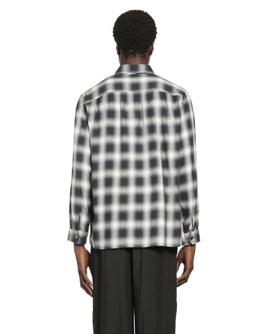 Our Legacy Black Reno Cowboy Viscose Shirt for men