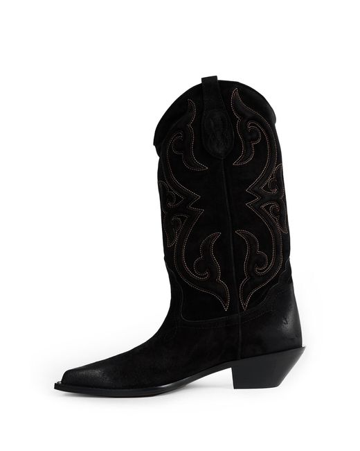 Sonora Boots Black Yuma Suede Ankle Boots