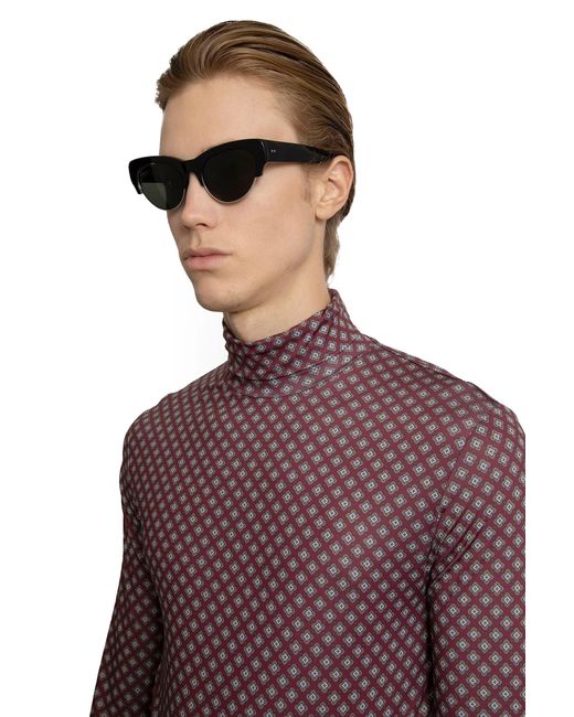 Dries Van Noten Black Eyewear for men