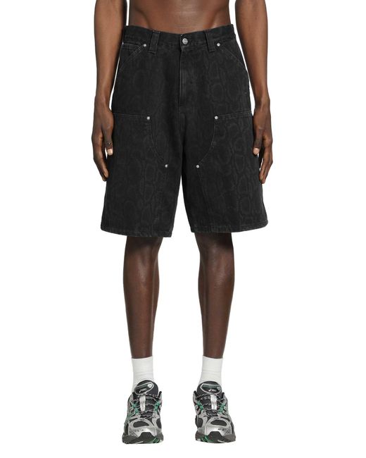Carhartt Black Og Double Knee Shorts for men