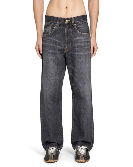 MYTHINKS Black My Basic Denim Pants for men