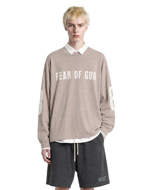 Fear Of God Gray Merch Long Sleeve Tee for men