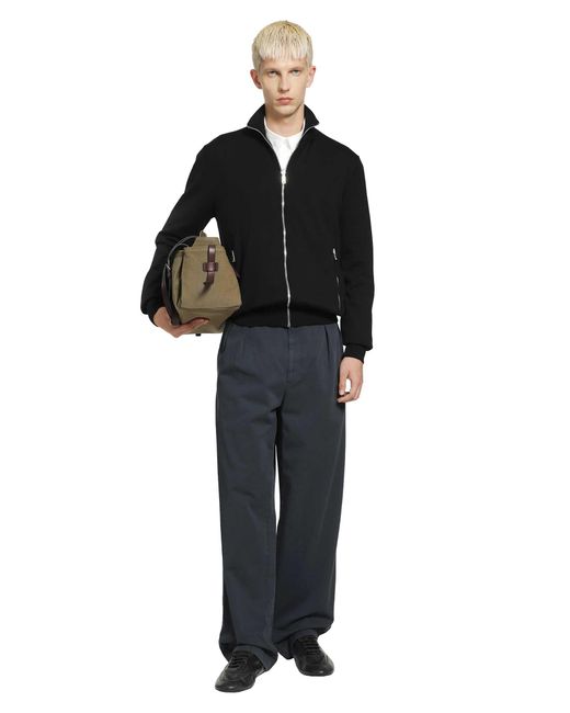 Prada Black Reversible Wool And Re-Nylon Jacket for men
