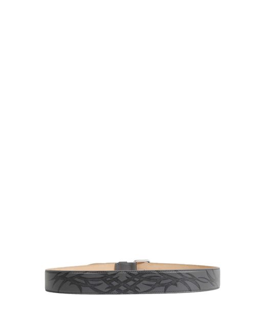 Balenciaga Black Prong Leather Belt for men