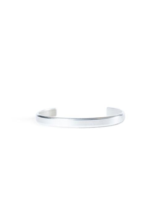 Ann Demeulemeester White Rein Minimalist Squared Bracelet for men