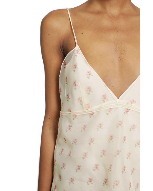Khaite White Timy Printed Camisole