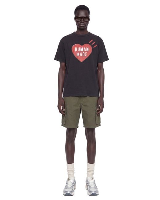 Human Made Green Cargo Shorts for men