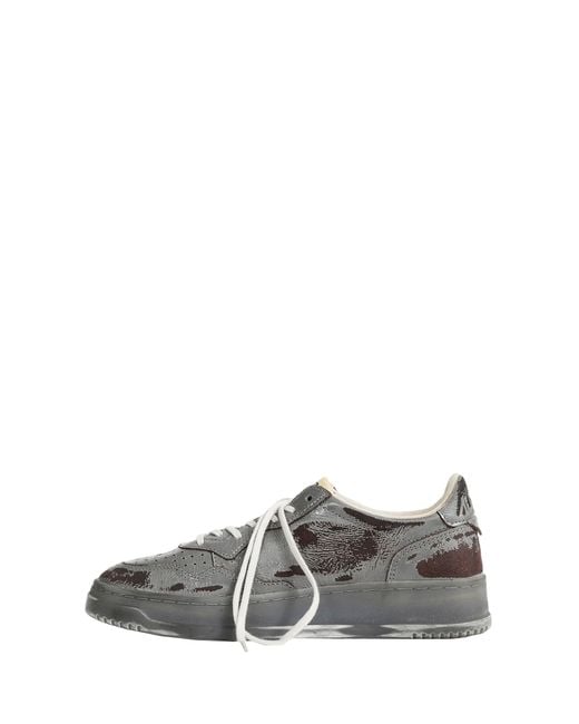 Autry Gray Medalist Low Super Vintage Sneakers for men