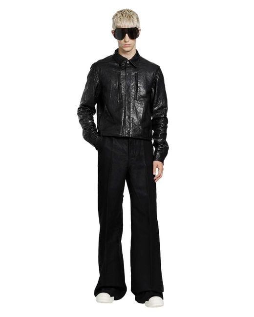 Rick Owens Black Tower Work Pants for men