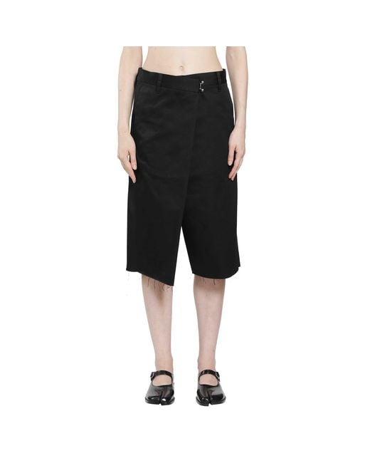 Maison Margiela Black Wrap Shorts