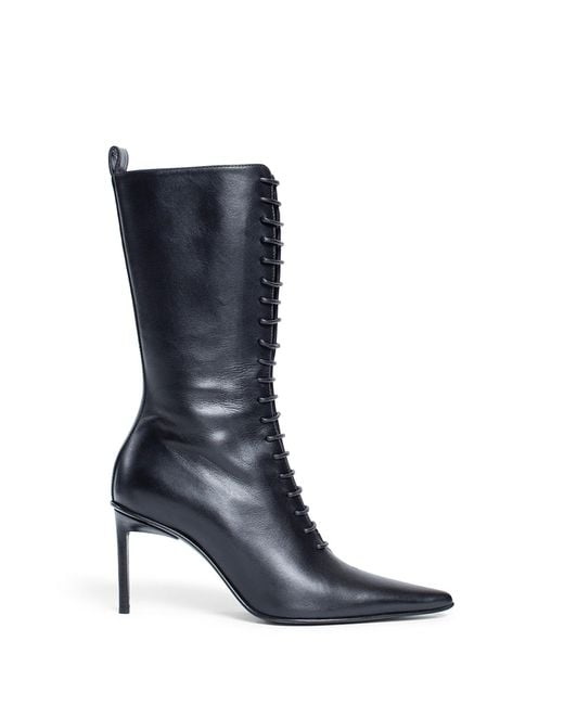 Ann Demeulemeester Blue Casey Lace-Up Boots