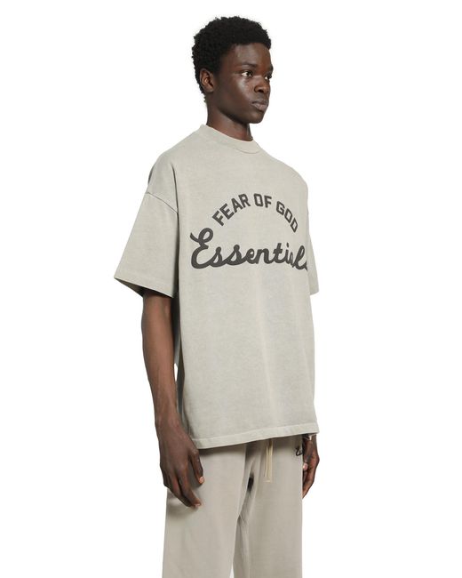 Fear Of God Gray Training 90S Short Sleeve Tee for men