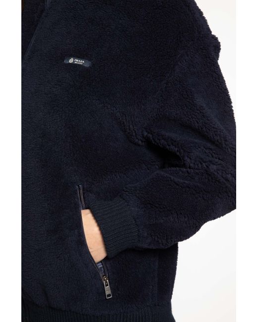 Prada Blue Fleece Jacket