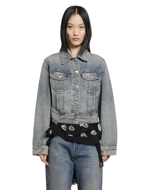 McQueen Gray Denim Jacket