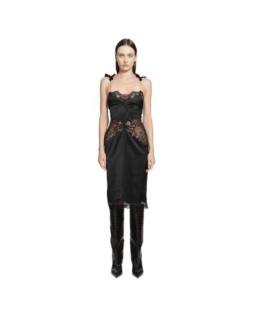 The Attico Black Midi Dress