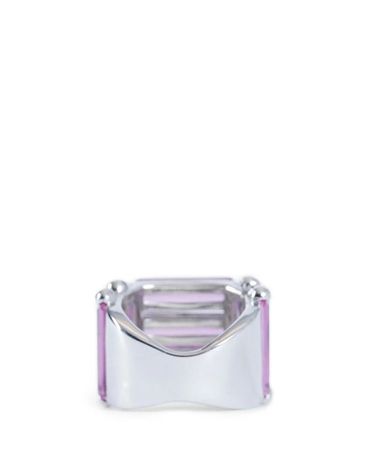 ALAN CROCETTI Purple Crystallised Armour Ring