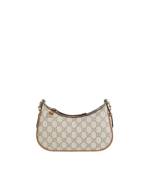 Gucci Gray Gg Emblem Small Shoulder Bag