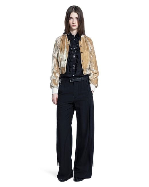 Ann Demeulemeester Blue Arya Bomber