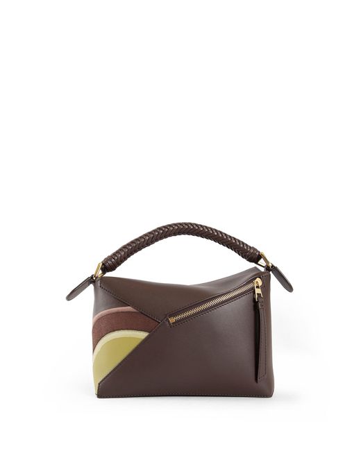 Loewe Brown Small Puzzle Edge Bag In Nappa Calfskin