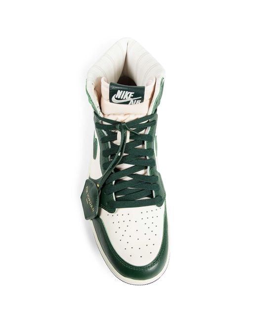 Nike Green Air Jordan 1 Retro High Sneakers for men