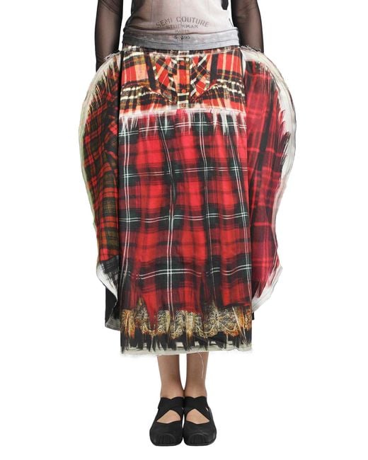 IA London Red Full Moon Skirt
