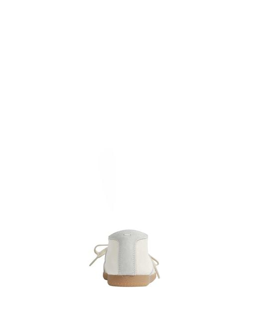 Maison Margiela White Replica Soft Laced Ballet Flats