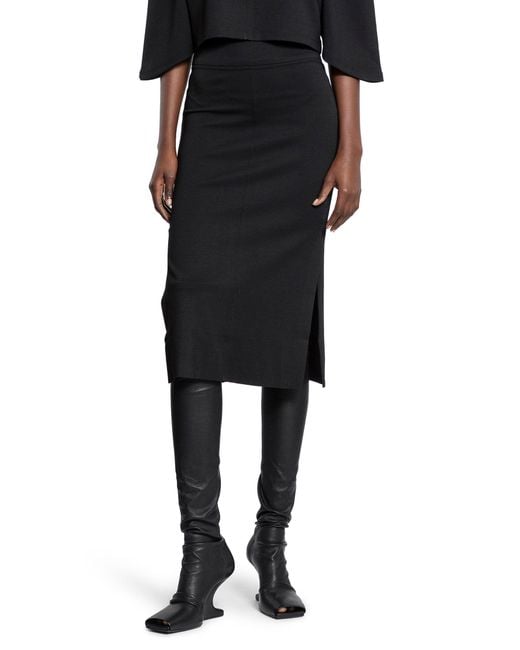 THOM KROM Women Short Skirts WD46 BLACK Thom Krom Clothing