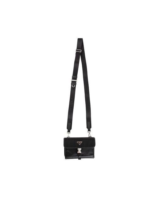 Prada Black Re-Nylon And Saffiano Leather Smartphone Case€ 920Re-Nylon for men