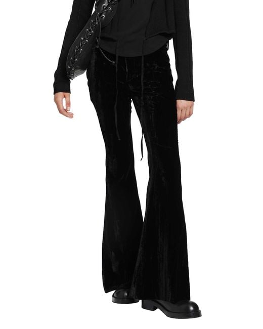 Ann Demeulemeester Black Adri Bootcut Trousers