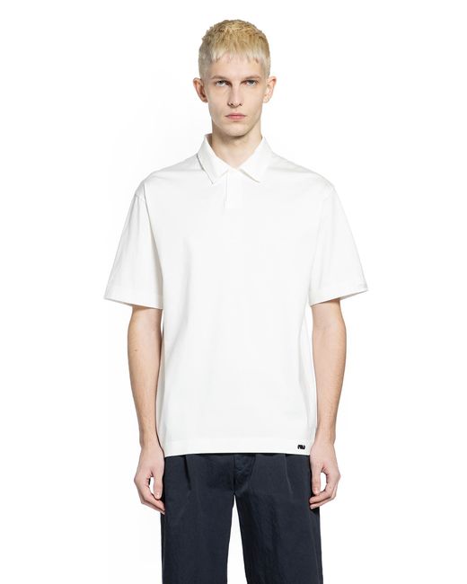Massimo Osti Studio White Polo Shirt for men