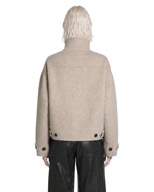 Acne Gray Wool Zip Jacket
