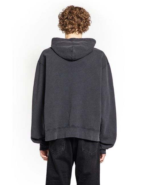 Balenciaga Black Sweatshirt With Printed Logo for men