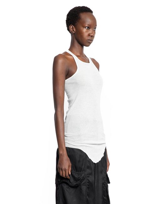 Rick Owens White Concordians Basic Rib Tank