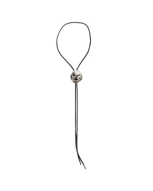 Panconesi Metallic Blow Up Cord Bolo Tie for men